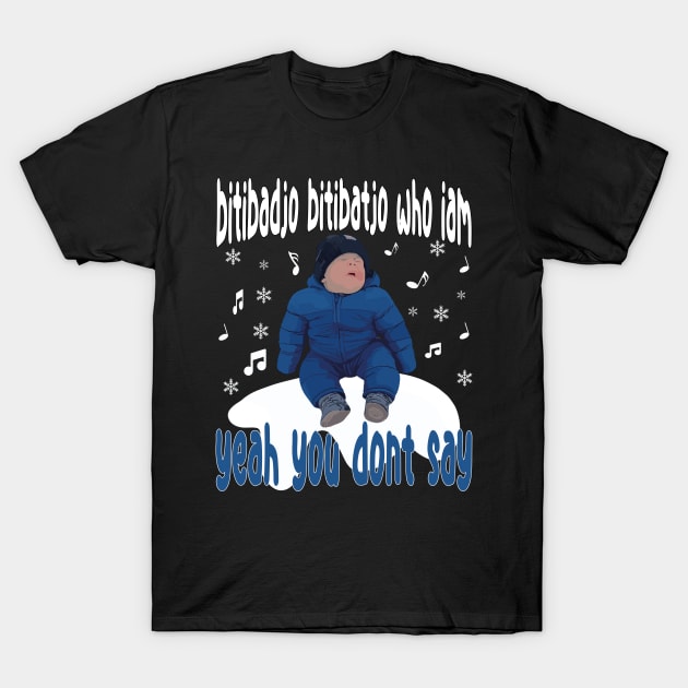 baby song baby in snow T-Shirt by chems eddine